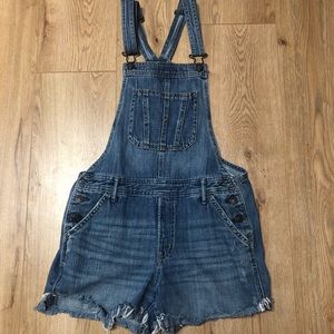 Jean Overall Shorts